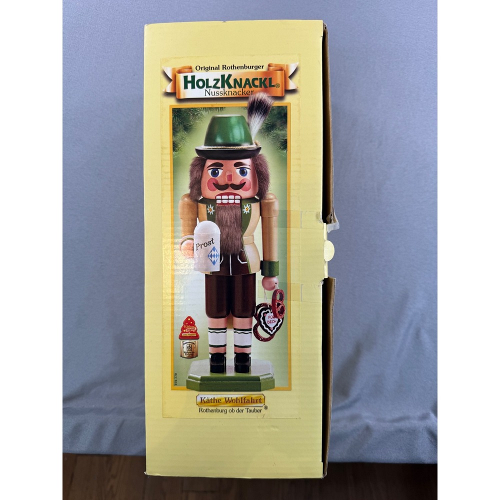 Kathe Wohlfahrt HolzKnackl German Nutcracker Bavarian Man Lederhosen AS IS